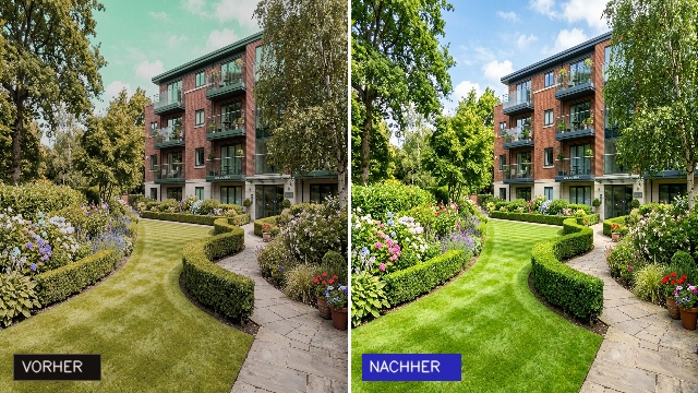 Vorher Nachher Gartenpflege
