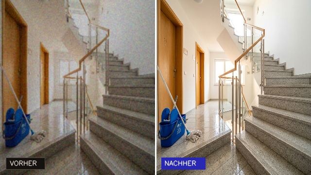 Vorher Nachher Treppenhausreinigung